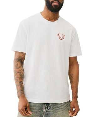 True Religion Graffiti Puff Logo Tee - White