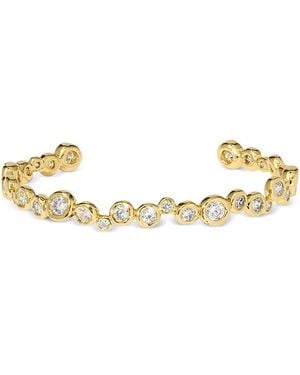 Alexis Asterales Cubic Zirconia Skinny Cuff Bracelet - Metallic