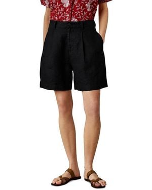 Faherty Sun Strider Pleated Shorts - Black