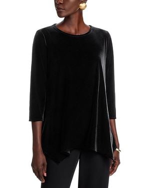 Caroline Rose Velvet Swing Top - Black