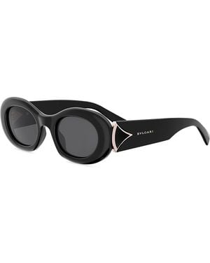 BVLGARI Diva's Dream Oval Sunglasses, 50Mm - Gray