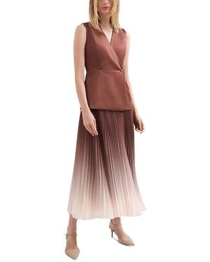 Phase Eight Solana Ombre Tux Midaxi Dress - Brown