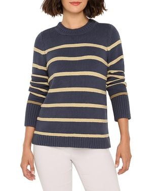 NIC+ZOE Go To Stripe Jumper - Blue