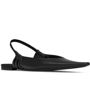 Saint Laurent Anne-Marie Slingback Flats - Black