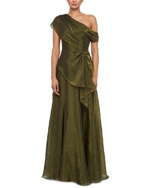 THEIA Avalina Organza Lame Gown - Green