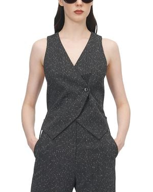 McQueen Corset Laced Vest - Black