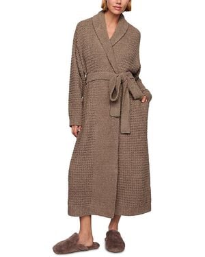 Eberjey Recy Boucle Waffle Robe - Brown