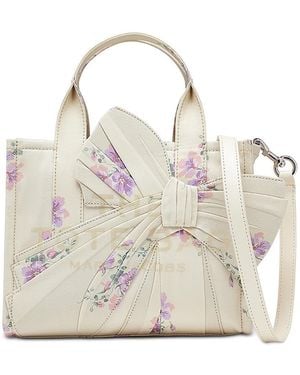 Marc Jacobs Small Antique Floral Canvas Tote Bag - White