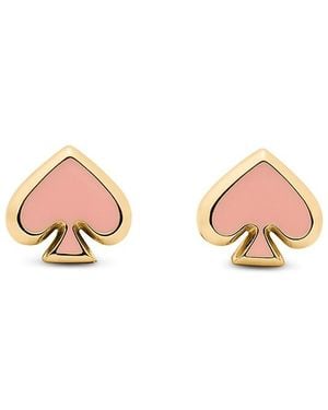 Kate Spade Everyday Spade Enamel Stud Earrings - Pink