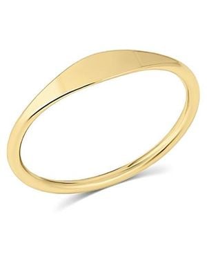 SET & STONES Juliette Signet Ring - Metallic