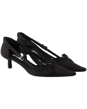Prada Canvas Pumps - Black