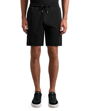 Reiss Barber Drawstring Textured Shorts - Black