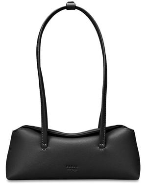 Freja Mini Chrystie Faux Leather Shoulder Bag - Black