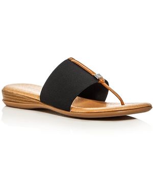 Andre Assous Nice Thong Sandals - Black