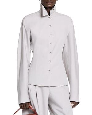 Lanvin Tailored Cotton Shirt - Gray