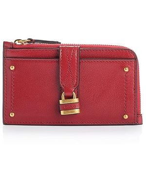 Chloé Paddington Small Leather Purse - Red