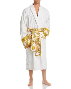 Versace I Heart Baroque Bath Robe - White
