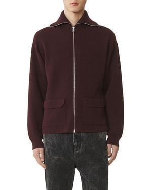 Lanvin Cashmere Zip Cardigan - Brown