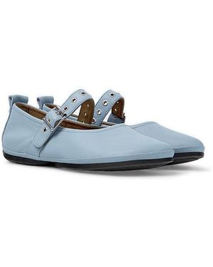 Camper Right Nina Leather Moccasin - White