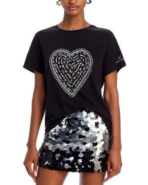 Cinq À Sept Love Letter Crewneck Tee - Black