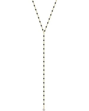 Gigi Clozeau 18K Mini Gigi Party Diamond Y Necklace, 0.04 Tcw - White