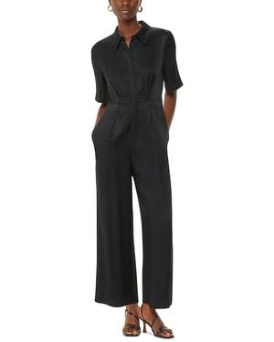 Whistles Edina Pleated Jumpsuit - Black