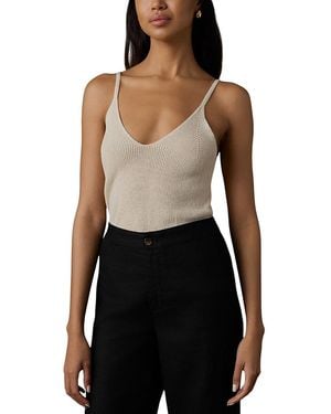 Faherty Miramar Linen Blend Sweater Cami - Black