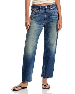Denimist Lucy High Rise Ankle Wide Leg Jeans - Blue