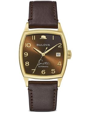 Bulova Frank Sinatra Watch, 33Mm - Brown