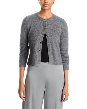 Toccin Mariah Cashmere Brushed Finish Cardigan - Gray