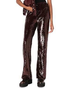 Maje Sequin Pants - Red