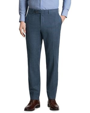Ted Baker Modern Fit Plaid Suit Pants - Blue
