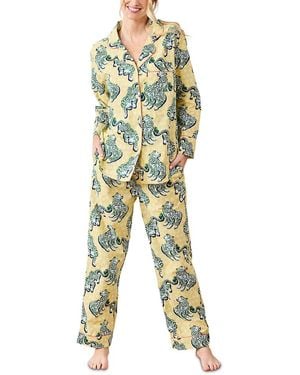 Printfresh Print Fresh Printed Long Pajama Set - Multicolor