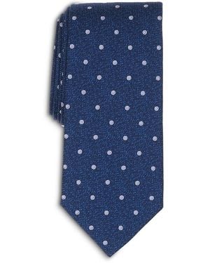 Thomas Pink Classic Woven Dot Tie - Blue