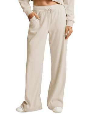 Beyond Yoga Breathe Easy Ribbed Pants - Natural