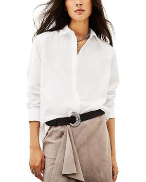 Ba&sh Cola Long Sleeve Cotton Shirt - White
