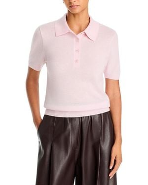 Toccin Rue Cashmere Polo Sweater - White
