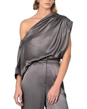 NonChalant Label Kenzie Top - Gray