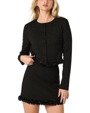 Astr Claire 3D Trim Jacket - Black
