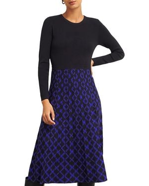 Hobbs Larna Knit Dress - Blue