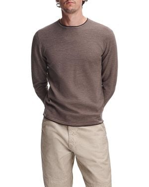 Rag & Bone Brooks Wool Crewneck Sweater - Brown