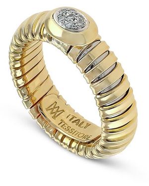 Alberto Milani 18K Viagiardino Diamond Cluster Ring - Metallic