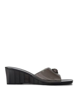 Kurt Geiger Maddison Wedge Mules - Black