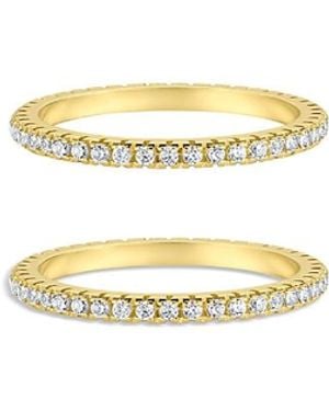 SET & STONES Aurora Smart Ring Stacking Set - Metallic