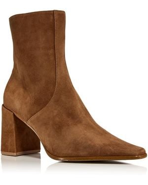 Aqua Mac Zip Up Boots - Brown