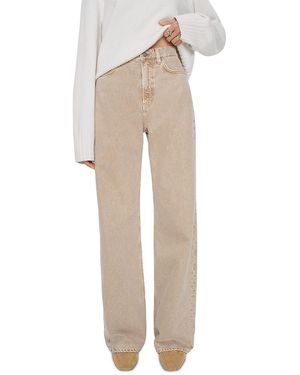 Reformation Cary High Rise Slouchy Jeans - Natural