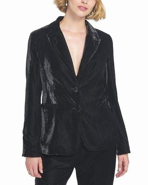 Elle Collection Elle Velvet Blazer - Black