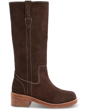Free People Blaze Block Heel Boots - Brown