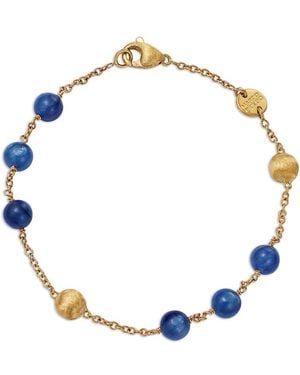 Marco Bicego 18K Africa Kyanite & Textured Bead Chain Bracelet - Blue