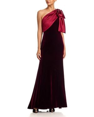 Aqua Velvet Gown - Red